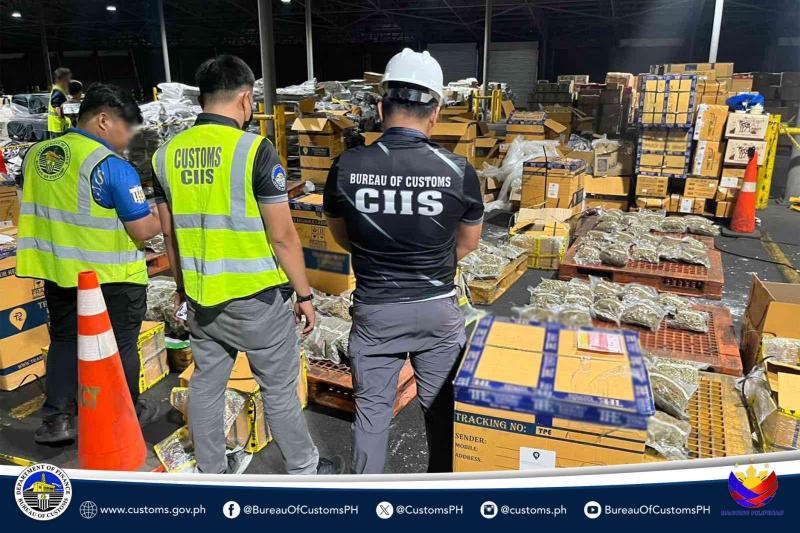 BOC, PDEA Intercept Shipment Containing Kush Declared as Consolidated Balikbayan Boxes
