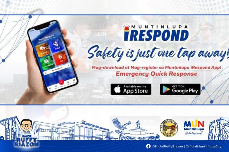 MUNTINLUPA CITY LAUNCHES iRESPOND APP: REVOLUTIONIZING EMERGENCY RESPONSE WITH CUTTING-EDGE TECHNOLOGY