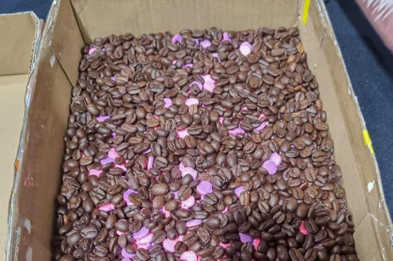 Customs Clark, PDEA nasamsam ang PhP8.314-M halaga ng Ecstasy Tablets na itinago bilang Coffee Beans.