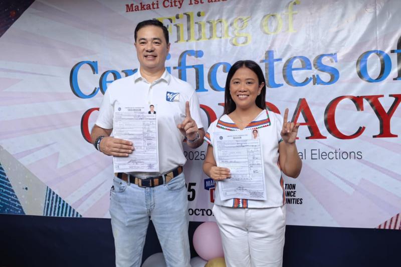 SEN. NANCY BINAY, MONSOUR DEL ROSARIO NAGHAIN NA NG COC BILANG ALKALDE AT BISE ALKALDE NG MAKATI