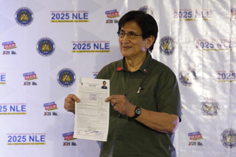 Gringo Honasan files COC for Senate comeback