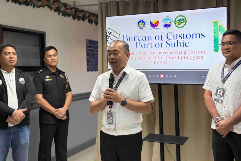 Mga Kawani ng BOC-Port of Subic, Sumailalim sa Matagumpay na Bureau-Wide Drug Test