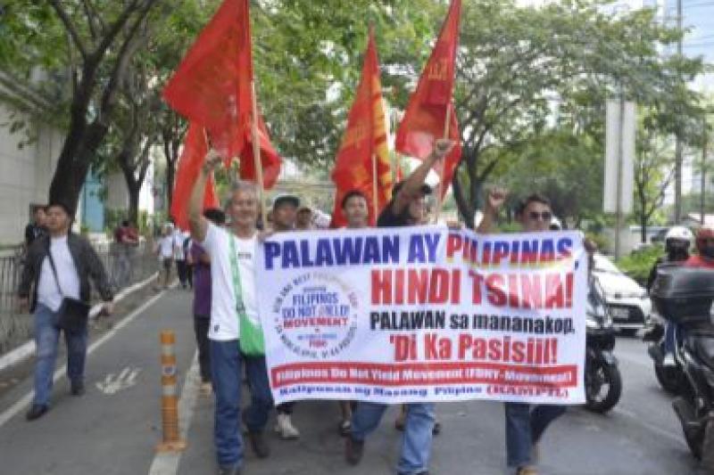 IBA’T IBANG GRUPO NG MAKABAYANG PILIPINO NAGPROTESTA SA HARAP NG EMBAHADA NG TSINA