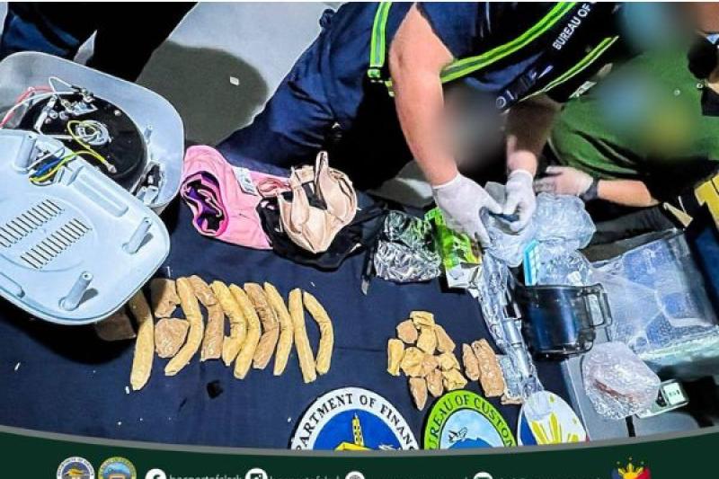 BOC- Port of Clark naharang ang pagpasok sa bansa ng ₱7.56M halaga na Shabu na itinago sa mga household items