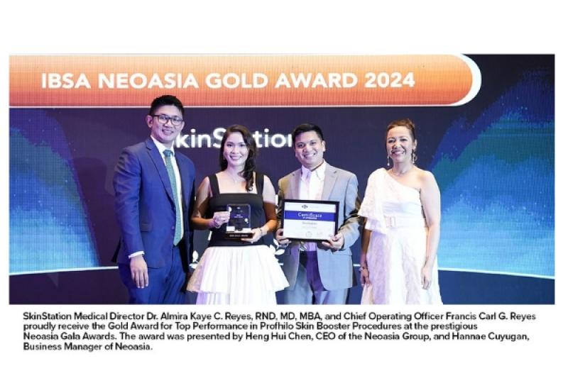 SkinStation Wins Gold Award for Profhilo Excellence at Neoasia Gala 2025