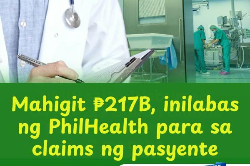 Mahigit ₱217B, inilabas ng PhilHealth para sa claims ng pasyente